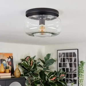 hofstein Boza Plafonnier, Boule lumineuse Clair, 1 lumière* Lampes En Verre
