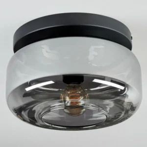 hofstein Boza Plafonnier, Boule lumineuse Fumé, 1 lumière* Lampes Modernes
