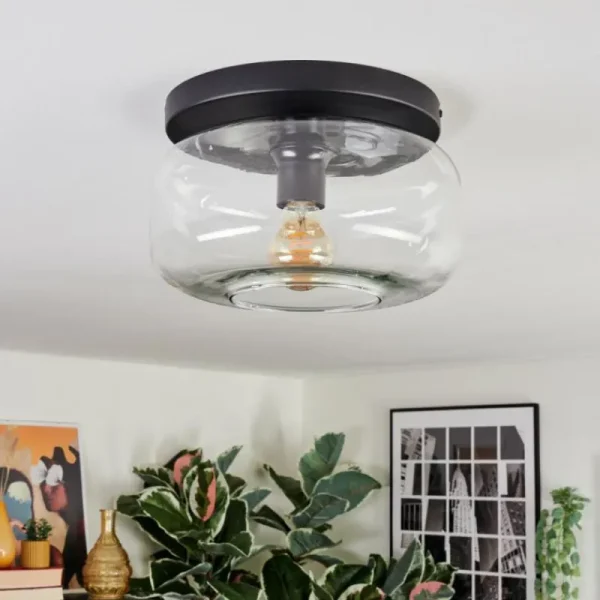 hofstein Boza Plafonnier, Boule lumineuse Clair, 1 lumière* Lampes En Verre