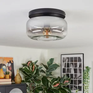 hofstein Boza Plafonnier, Boule lumineuse Clair, Fumé, 1 lumière* Lampes Modernes