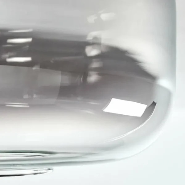 hofstein Boza Plafonnier Chrome, Clair, Fumé, 1 lumière* Lampes Modernes