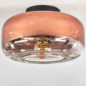hofstein Boza Plafonnier Clair, Cuivré, 1 lumière* Lampes En Verre