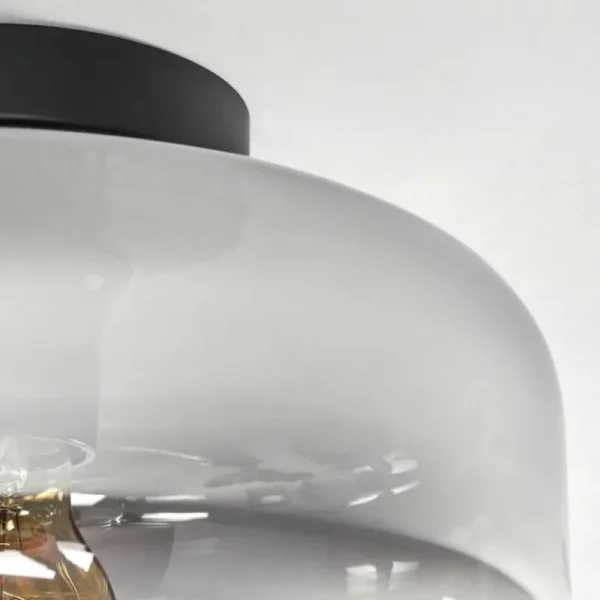 hofstein Boza Plafonnier Clair, Fumé, 1 lumière* Lampes Modernes