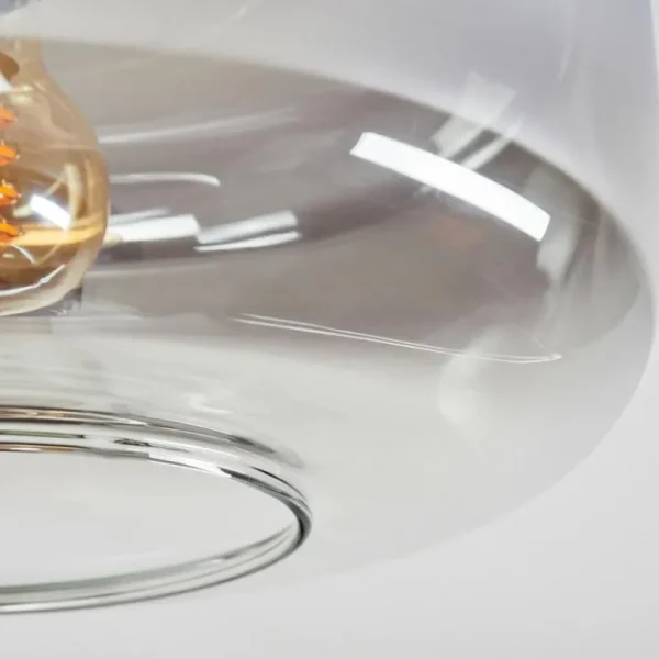 hofstein Boza Plafonnier Clair, Fumé, 1 lumière* Lampes Modernes