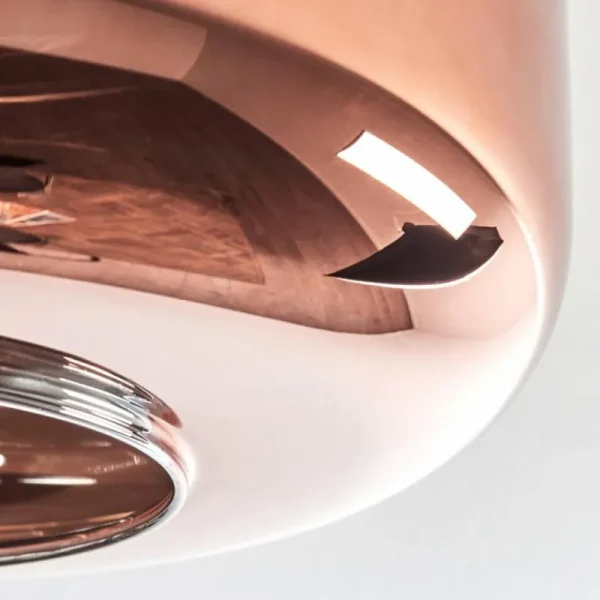 hofstein Boza Plafonnier Cuivré, 1 lumière* Lampes En Verre