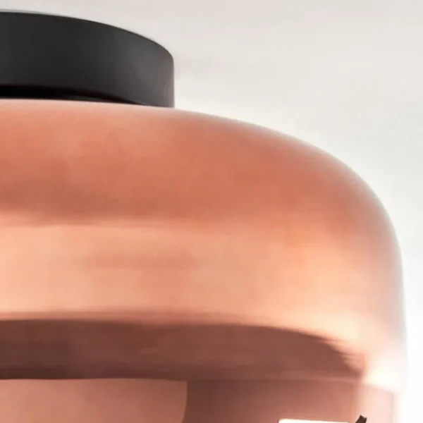 hofstein Boza Plafonnier Cuivré, 1 lumière* Lampes En Verre