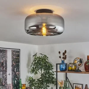 hofstein Boza Plafonnier Fumé, 1 lumière* Lampes Modernes