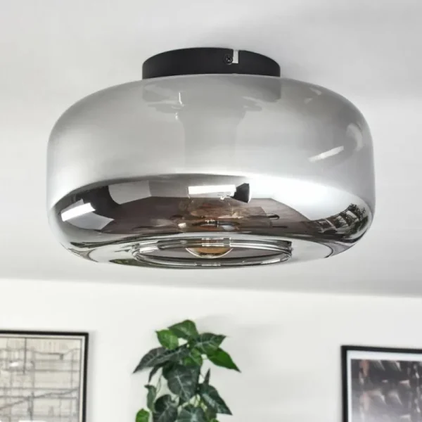 hofstein Boza Plafonnier Fumé, 1 lumière* Lampes Modernes
