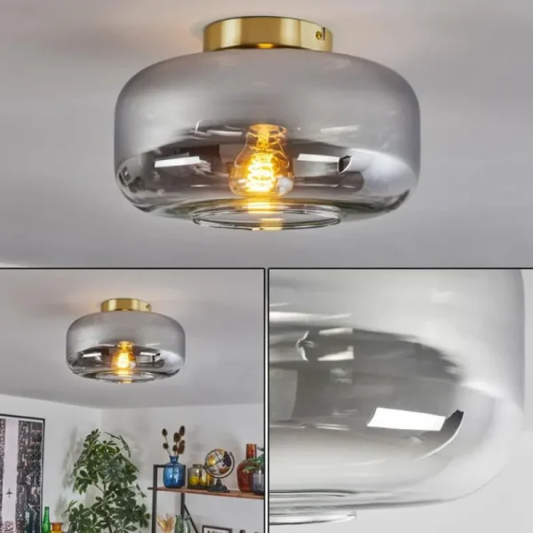 hofstein Boza Plafonnier Laiton, 1 lumière* Lampes Modernes