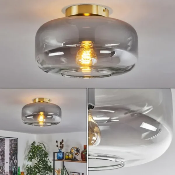 hofstein Boza Plafonnier Laiton, 1 lumière* Lampes Modernes