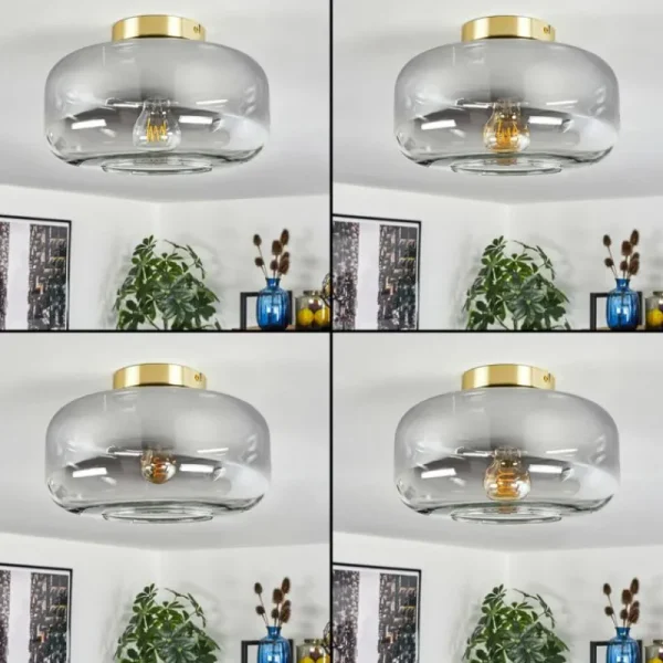 hofstein Boza Plafonnier Laiton, 1 lumière* Lampes Modernes