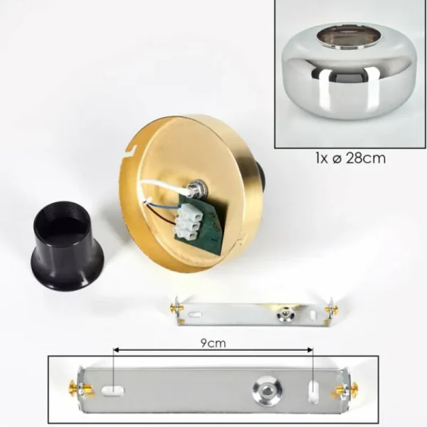 hofstein Boza Plafonnier Laiton, 1 lumière* Lampes Modernes