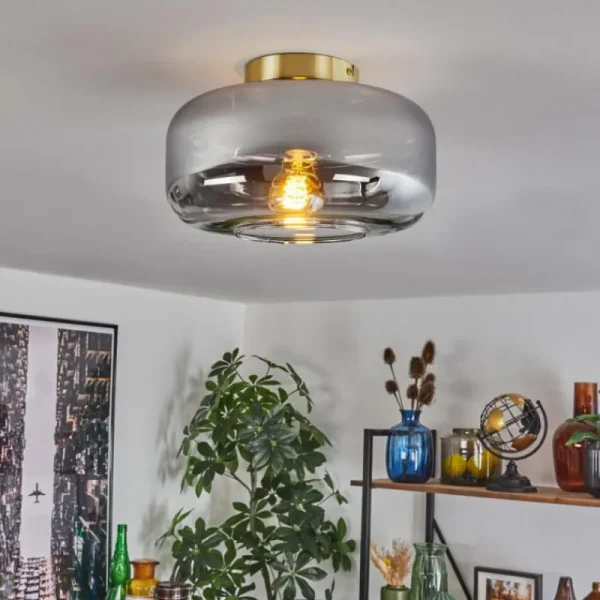 hofstein Boza Plafonnier Laiton, 1 lumière* Lampes Modernes