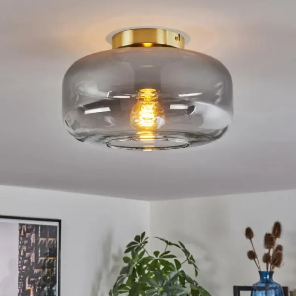 hofstein Boza Plafonnier Laiton, 1 lumière* Lampes Modernes