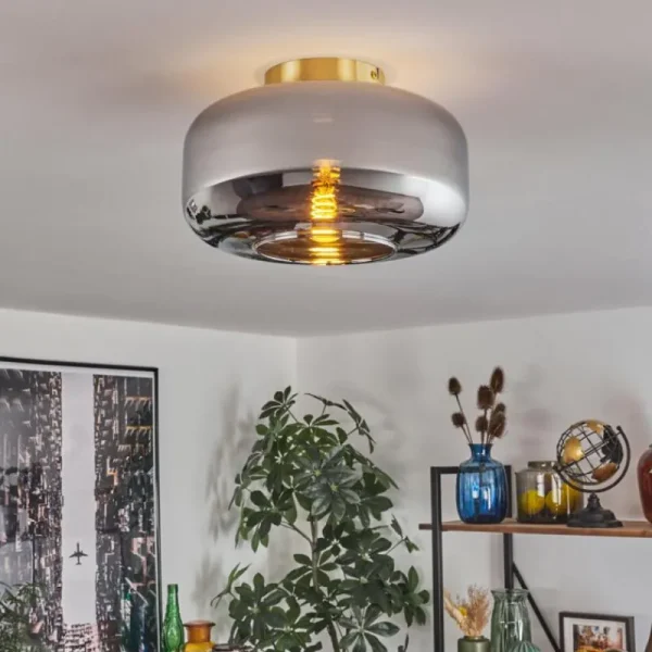 hofstein Boza Plafonnier Laiton, 1 lumière* Lampes Modernes