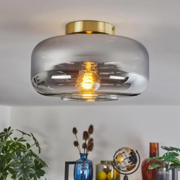 hofstein Boza Plafonnier Laiton, 1 lumière* Lampes Modernes