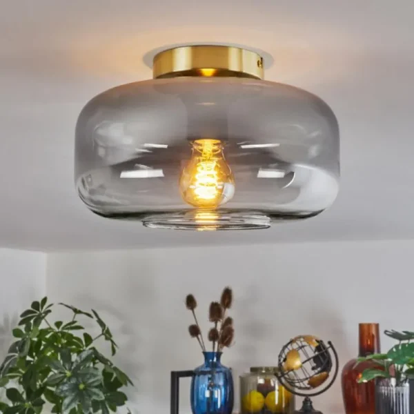 hofstein Boza Plafonnier Laiton, 1 lumière* Lampes Modernes