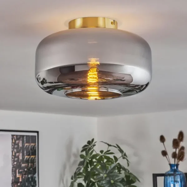 hofstein Boza Plafonnier Laiton, 1 lumière* Lampes Modernes