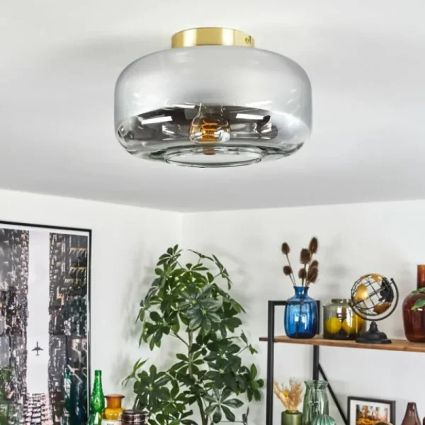 hofstein Boza Plafonnier Laiton, 1 lumière* Lampes Modernes