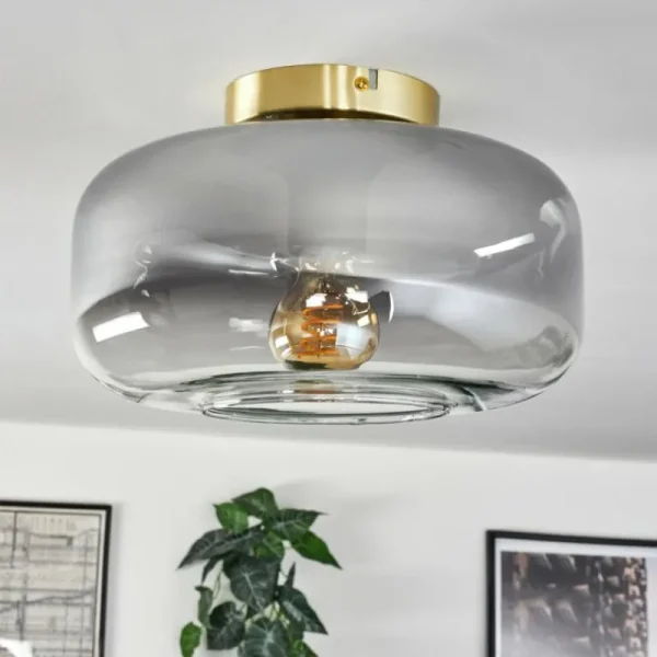 hofstein Boza Plafonnier Laiton, 1 lumière* Lampes Modernes