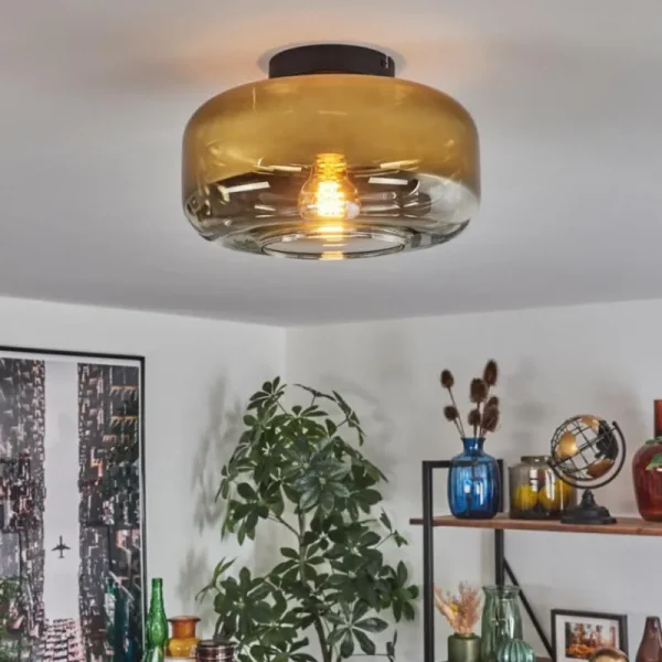 hofstein Boza Plafonnier Or, Clair, 1 lumière* Lampes En Verre