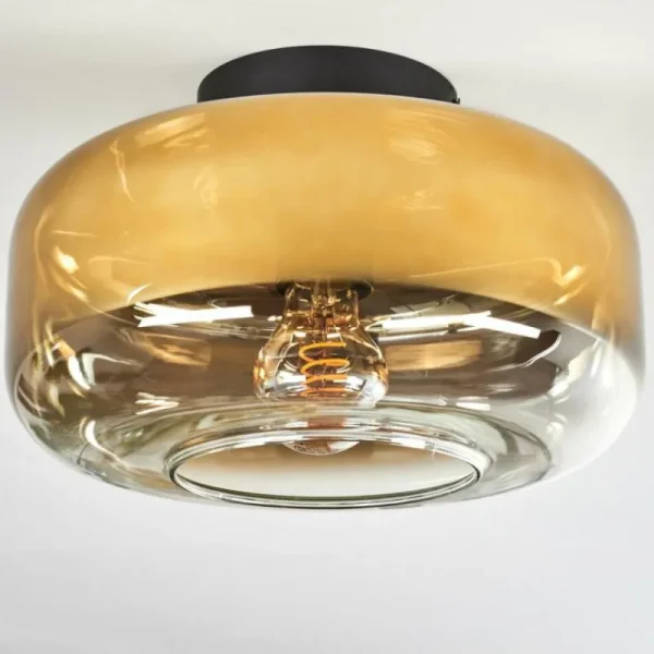 hofstein Boza Plafonnier Or, Clair, 1 lumière* Lampes En Verre