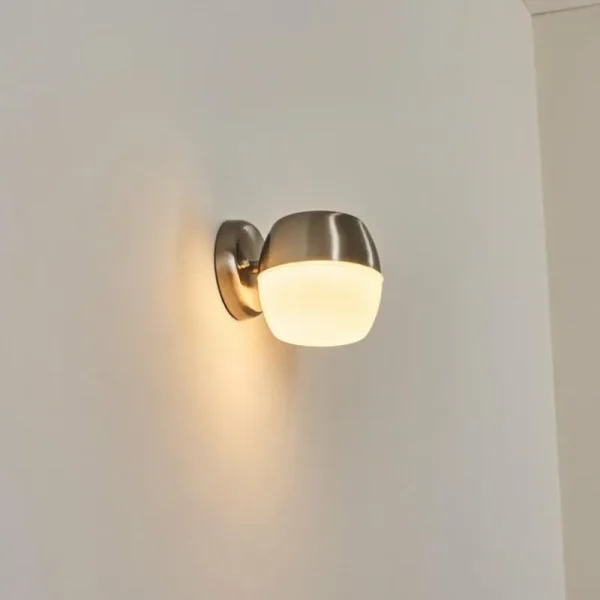 hofstein Bramdrupdam Lampe murale d´extérieur, Applique murale Nickel mat, 1 lumière* Lampes Modernes