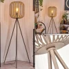 hofstein Bystrup Lampadaire Beige, Sable, 1 lumière* Lampes Modernes