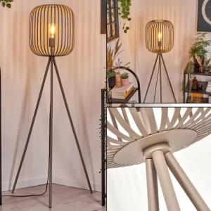 hofstein Bystrup Lampadaire Beige, Sable, 1 lumière* Lampes Modernes