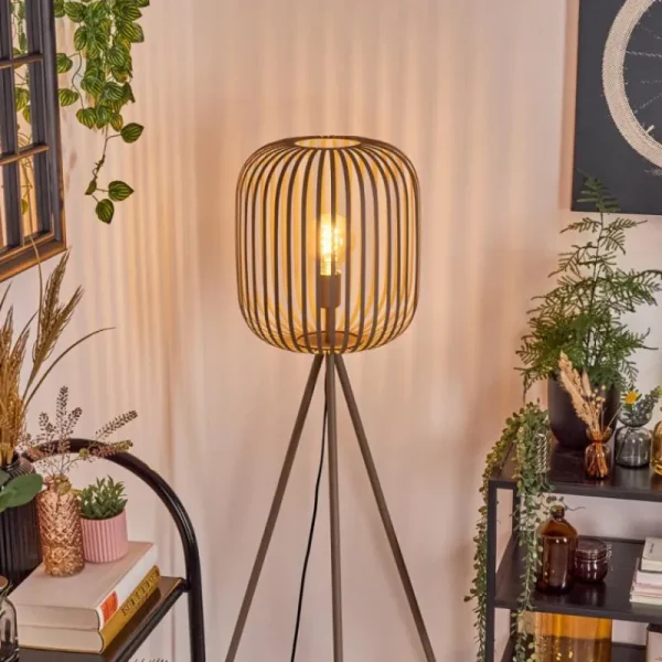 hofstein Bystrup Lampadaire Beige, Sable, 1 lumière* Lampes Modernes