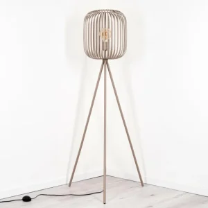 hofstein Bystrup Lampadaire Beige, Sable, 1 lumière* Lampes Modernes
