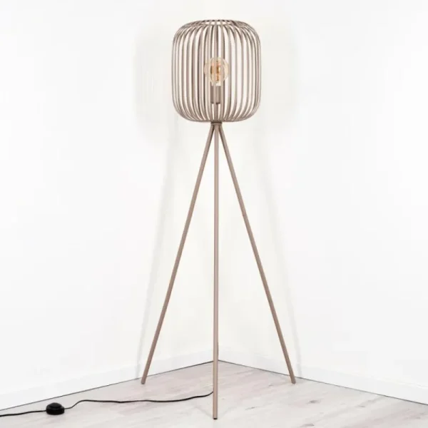 hofstein Bystrup Lampadaire Beige, Sable, 1 lumière* Lampes Modernes