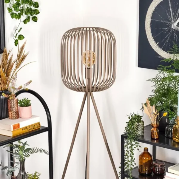 hofstein Bystrup Lampadaire Beige, Sable, 1 lumière* Lampes Modernes