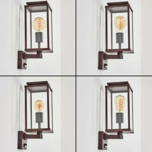 hofstein Cadafaes Lampe murale d´extérieur Rouille, 1 lumière, Détecteur de mouvement* Lampes Modernes