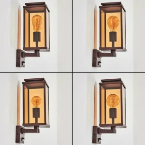 hofstein Cadafaes Lampe murale d´extérieur Rouille, 1 lumière, Détecteur de mouvement* Lampes Modernes