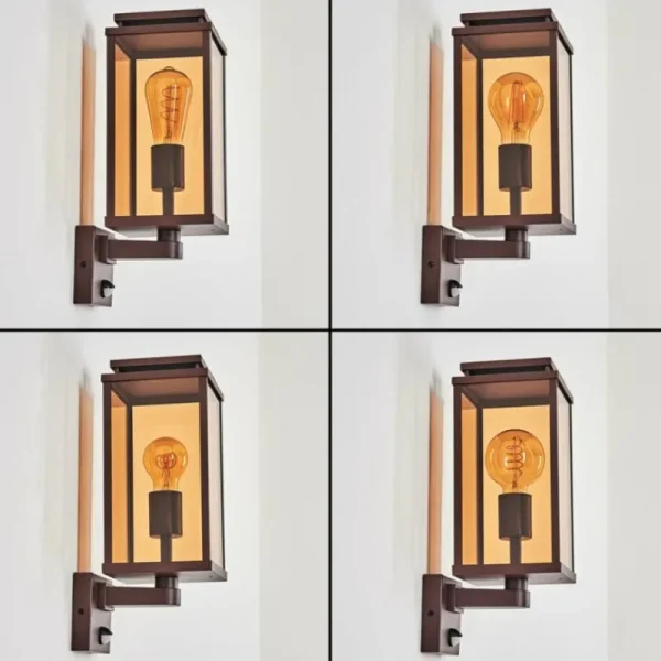 hofstein Cadafaes Lampe murale d´extérieur Rouille, 1 lumière, Détecteur de mouvement* Lampes Modernes