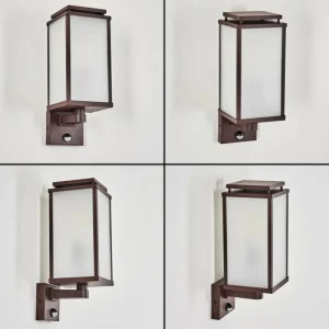 hofstein Cadafaes Lampe murale d´extérieur Rouille, 1 lumière, Détecteur de mouvement* Lampes Modernes