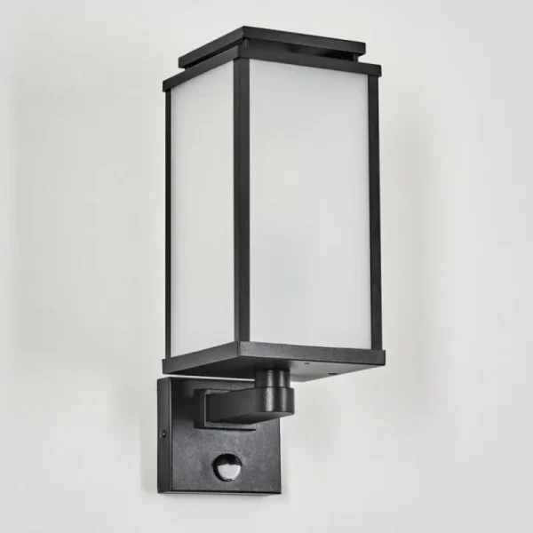 hofstein Cadafaes Lampe murale d´extérieur Noir, 1 lumière, Détecteur de mouvement* Lampes Modernes