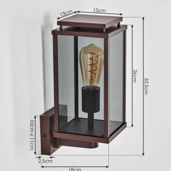 hofstein Cadafaes Lampe murale d´extérieur Rouille, 1 lumière* Lampes Modernes