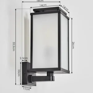 hofstein Cadafaes Lampe murale d´extérieur Noir, 1 lumière* Lampes Modernes