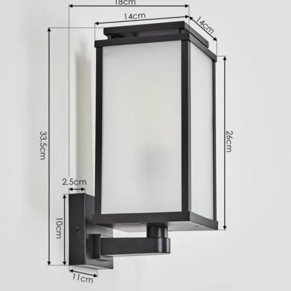 hofstein Cadafaes Lampe murale d´extérieur Noir, 1 lumière* Lampes Modernes