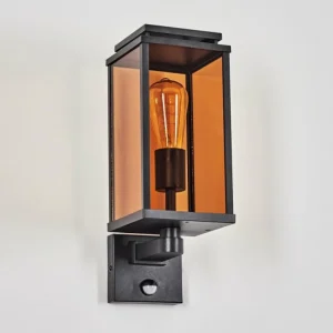 hofstein Cadafaes Lampe murale d´extérieur Noir, 1 lumière, Détecteur de mouvement* Lampes Modernes