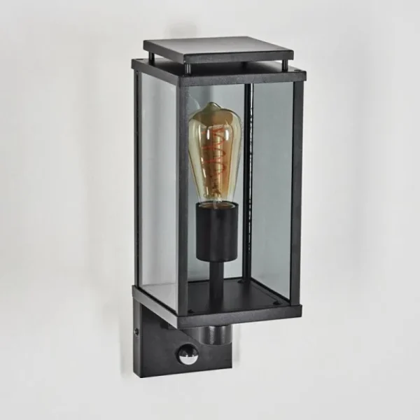 hofstein Cadafaes Lampe murale d´extérieur Noir, 1 lumière, Détecteur de mouvement* Lampes Modernes