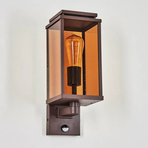 hofstein Cadafaes Lampe murale d´extérieur Rouille, 1 lumière, Détecteur de mouvement* Lampes Modernes