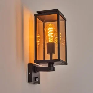 hofstein Cadafaes Lampe murale d´extérieur Noir, 1 lumière, Détecteur de mouvement* Lampes Modernes