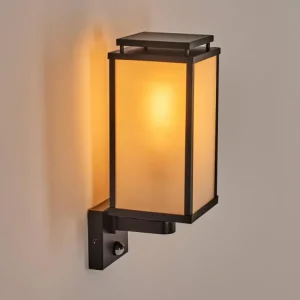 hofstein Cadafaes Lampe murale d´extérieur Noir, 1 lumière, Détecteur de mouvement* Lampes Modernes