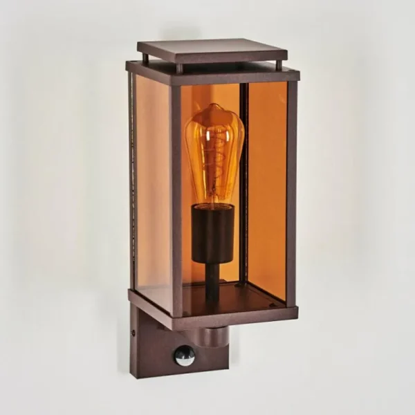 hofstein Cadafaes Lampe murale d´extérieur Rouille, 1 lumière, Détecteur de mouvement* Lampes Modernes