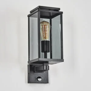 hofstein Cadafaes Lampe murale d´extérieur Noir, 1 lumière, Détecteur de mouvement* Lampes Modernes