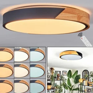 hofstein Cadaixo Plafonnier, Panel LED Blanc, 1 lumière, Télécommandes* Lampes Modernes
