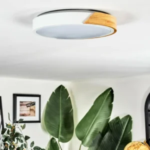 hofstein Cadaixo Plafonnier, Panel LED Écru, Blanc, 1 lumière* Lampes Modernes